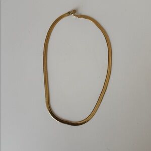 Mejuri Gold Bold Herringbone Chain Necklace